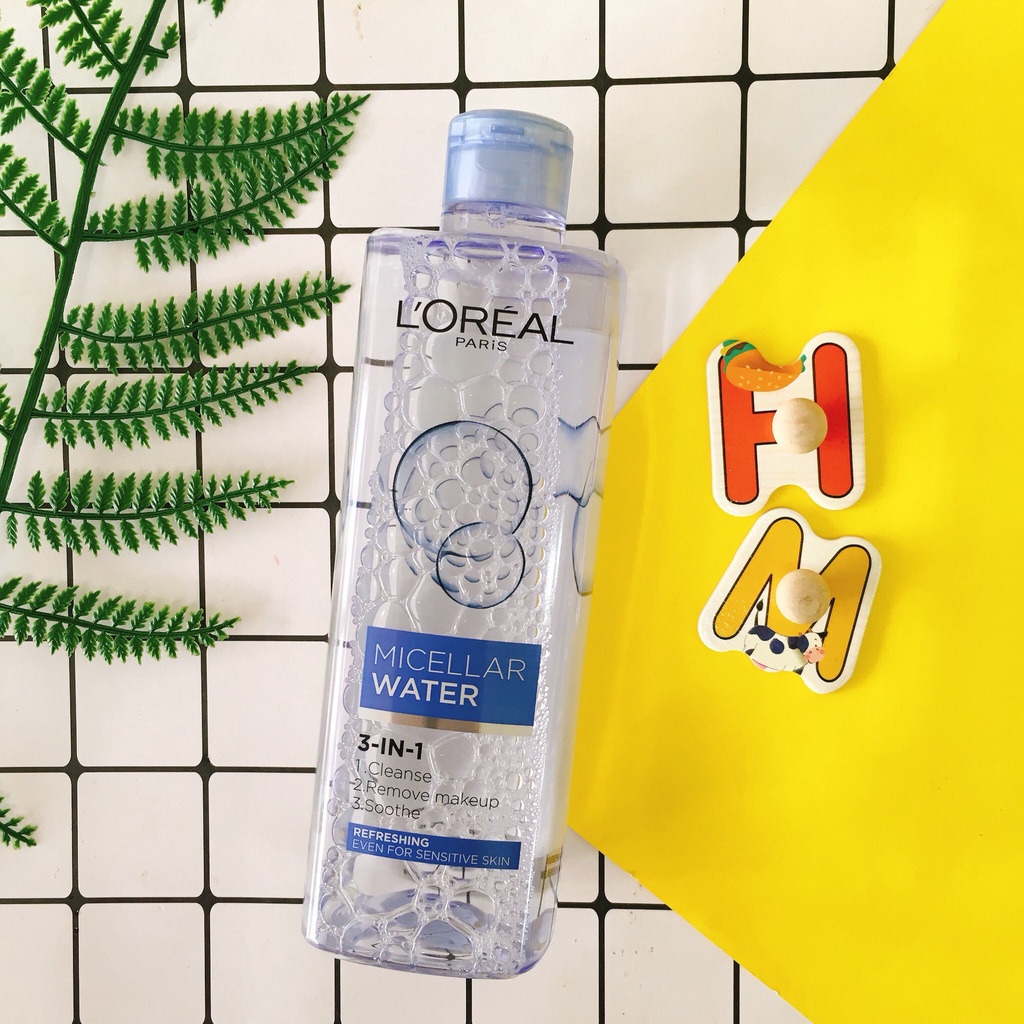 Nước tẩy trang Loreal Paris Micellar Water 3-in-1