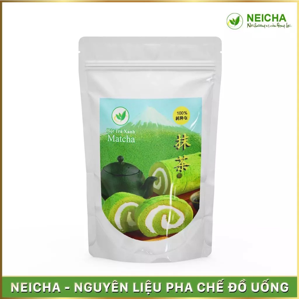 Macha Nhật pha trà sữa - đá xay - vụ thu / hè / xuân gói 100g