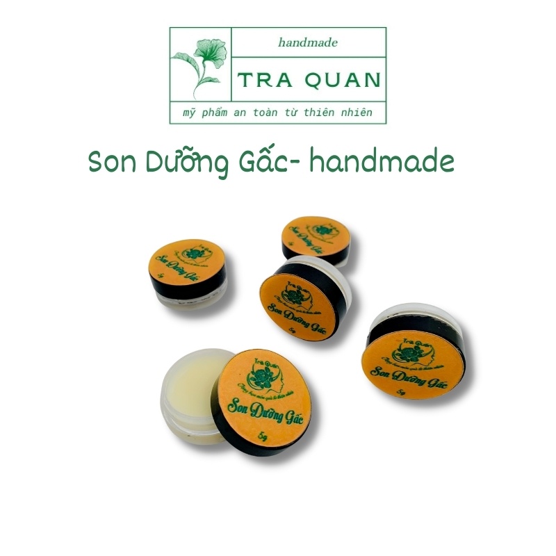 Son Dưỡng Môi Không Màu Từ Dầu Gấc Thiên Nhiên Hương Cam Hết Khô Nẻ Làm Mềm Môi Trà Quán 10g