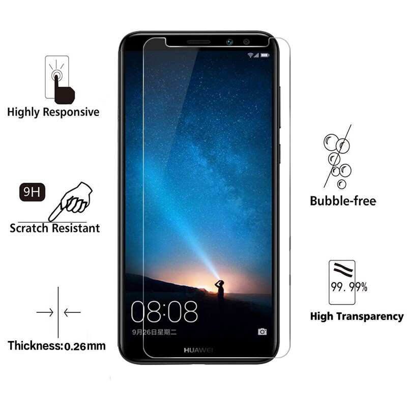 Kính cường lực Huawei nova 2i full hộp và giấy lau