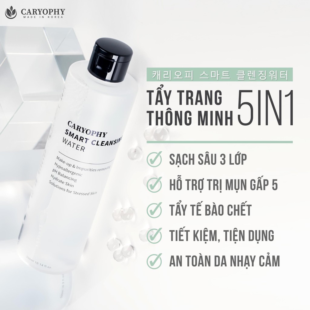 Nước tẩy trang Caryophy Smart Cleansing Water 500ml | BigBuy360 - bigbuy360.vn