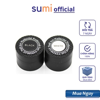 Gel vẽ móng nail, gel nhện đen trắng vinimay