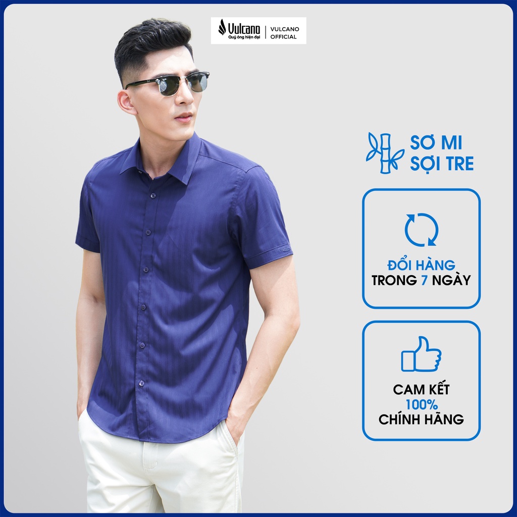 Áo Sơ Mi Nam Ngắn Tay Vulcano 9315