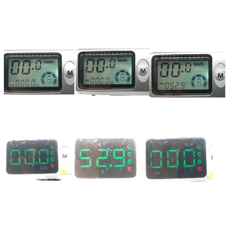 Đồng hồ đo tốc độ/ màn hình LCD36v48v60v/ khóa/ pin báo hiệu dành cho xe đạp điện