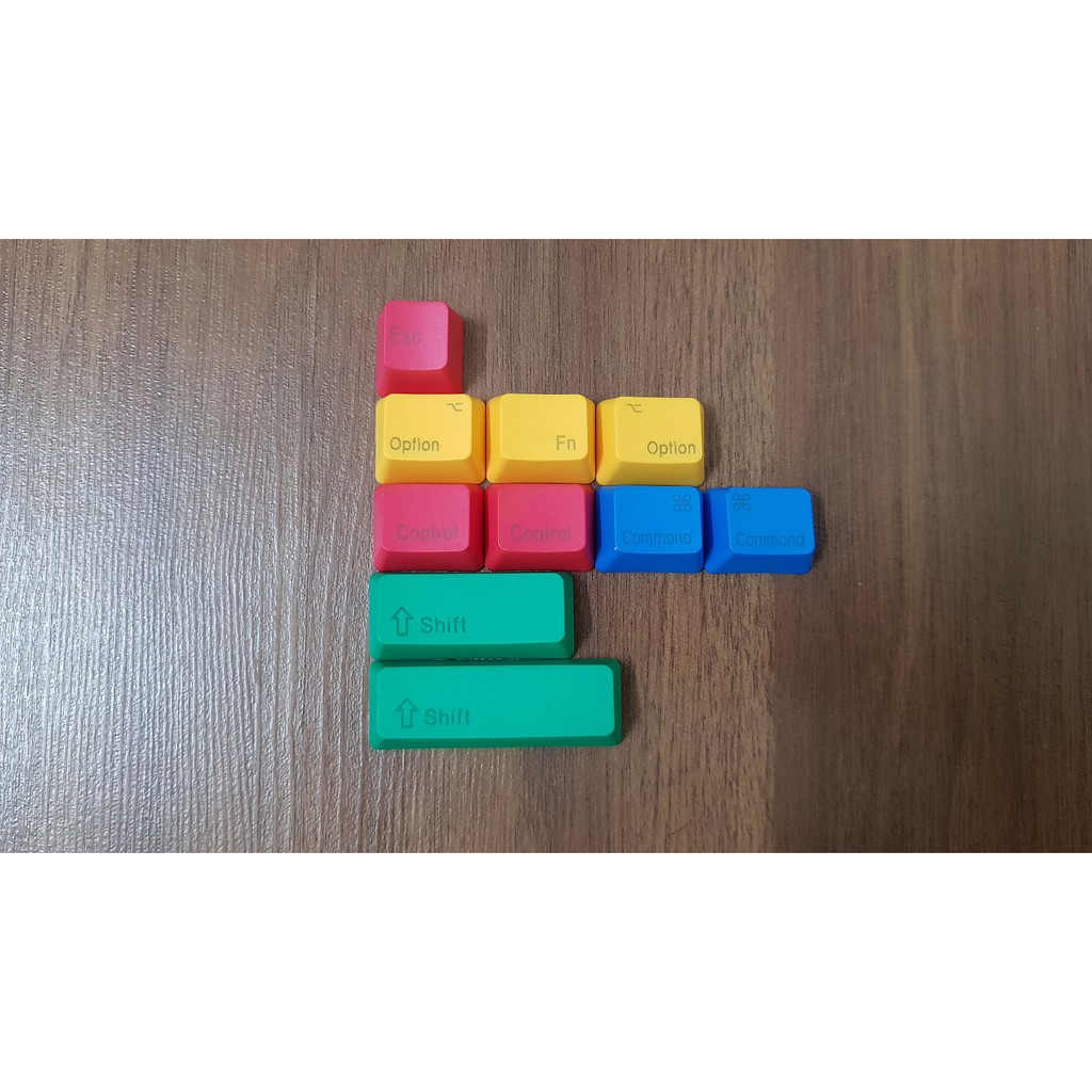 Keycap macOS RGBY và CMYK thick PBT in Dyesub ko bị mờ chữ nút phím dành riêng cho mac OS hệ điều hành của Apple