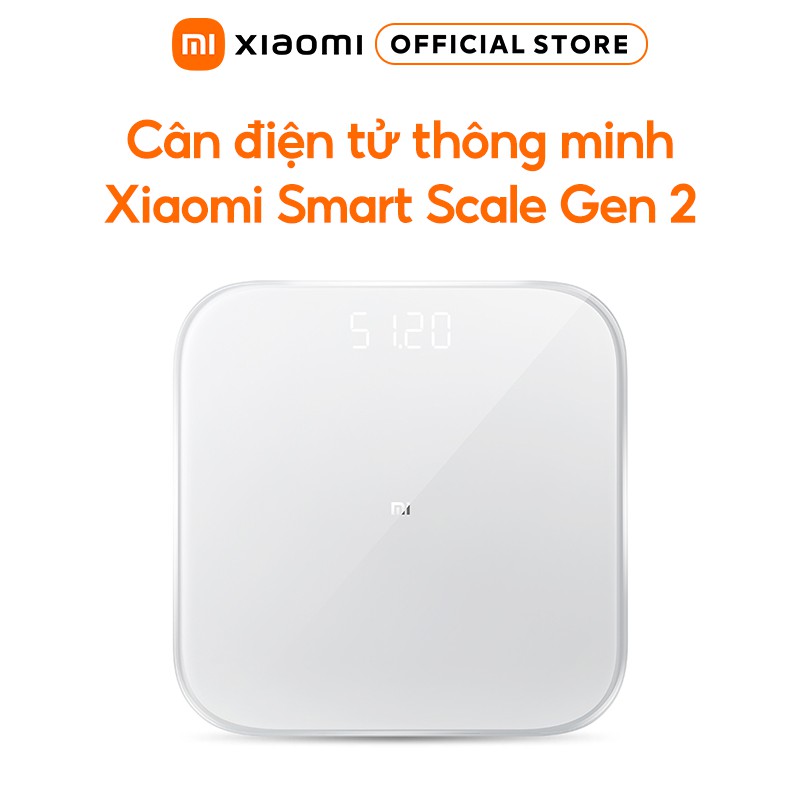 Cân Điện Tử Xiaomi Smart Scale 2 - Bluetooth Low Energy 5.0 - Màn hình LED ẩn - Kính cường lực bền và đẹp - Chính hãng