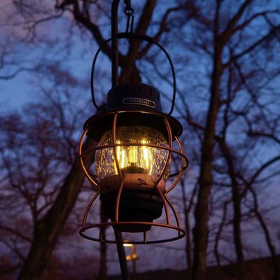 Đèn chùm đèn pha có thể sạc lại sân vườn Cắm Trại Ngoài trời Kiểu mỹ nghệ thuật Sắt Retro BAREBONES