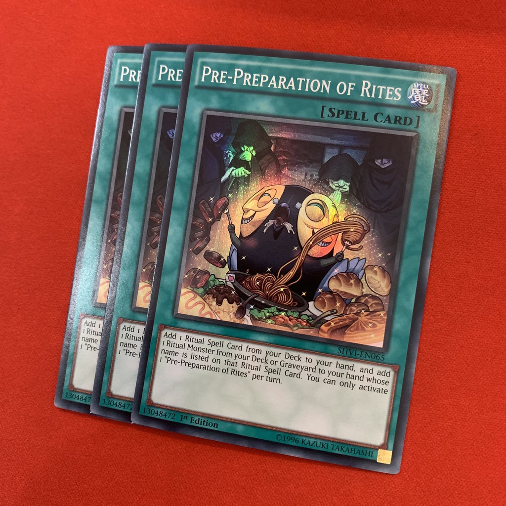 Pre-Preparation Of Rites