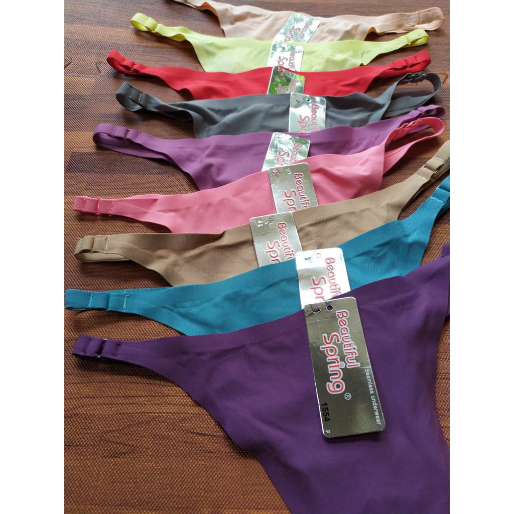 Quần lọt khe nữ đúc su sexy màu da/màu đen