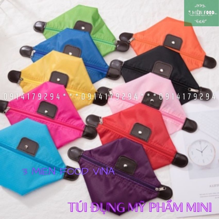 [HCM]Túi Đựng Mỹ Phẩm Du Lịch-Túi đựng đồ trang điểm mini nhiều màu,Đa Năng Chống Nước-3 miền food vina