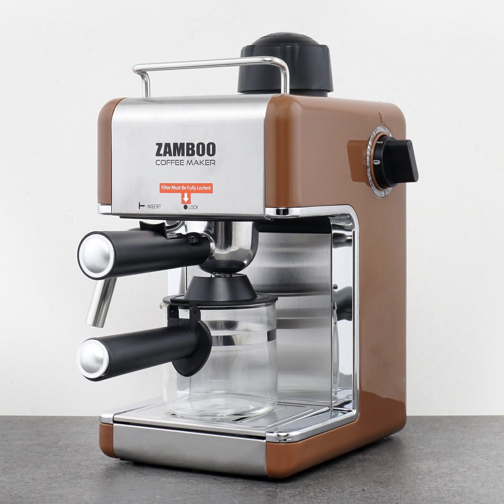 Máy pha cà phê espresso Zamboo ZB-68CF màu Coffee