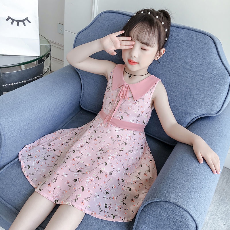 Đầm Công Chúa Vải Chiffon Mùa Hè Phong Cách Phương Tây Mới Cho Bé Gái 2021