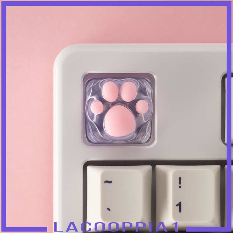 [LACOOPPIA1] Transparent Cat Paw Keycaps Machinery Keyboard keycaps Base for Game Players