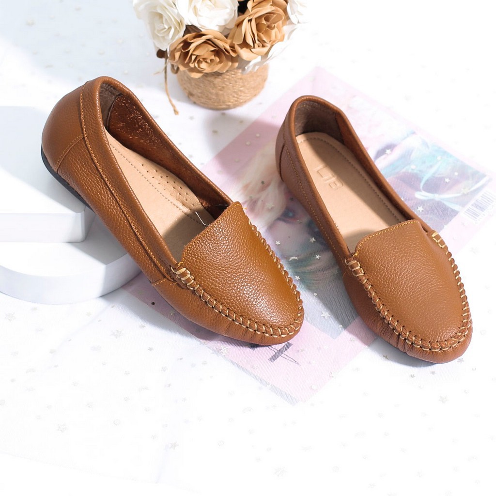 Giày Mọi Đế Bệt 3254 Màu Đỏ