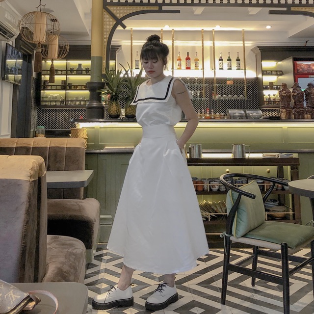 sẵn\ Giày trắng thấp cổ 😘 GIÀY DR martins✅ (Không cần đợi od) / bốt trắng | BigBuy360 - bigbuy360.vn