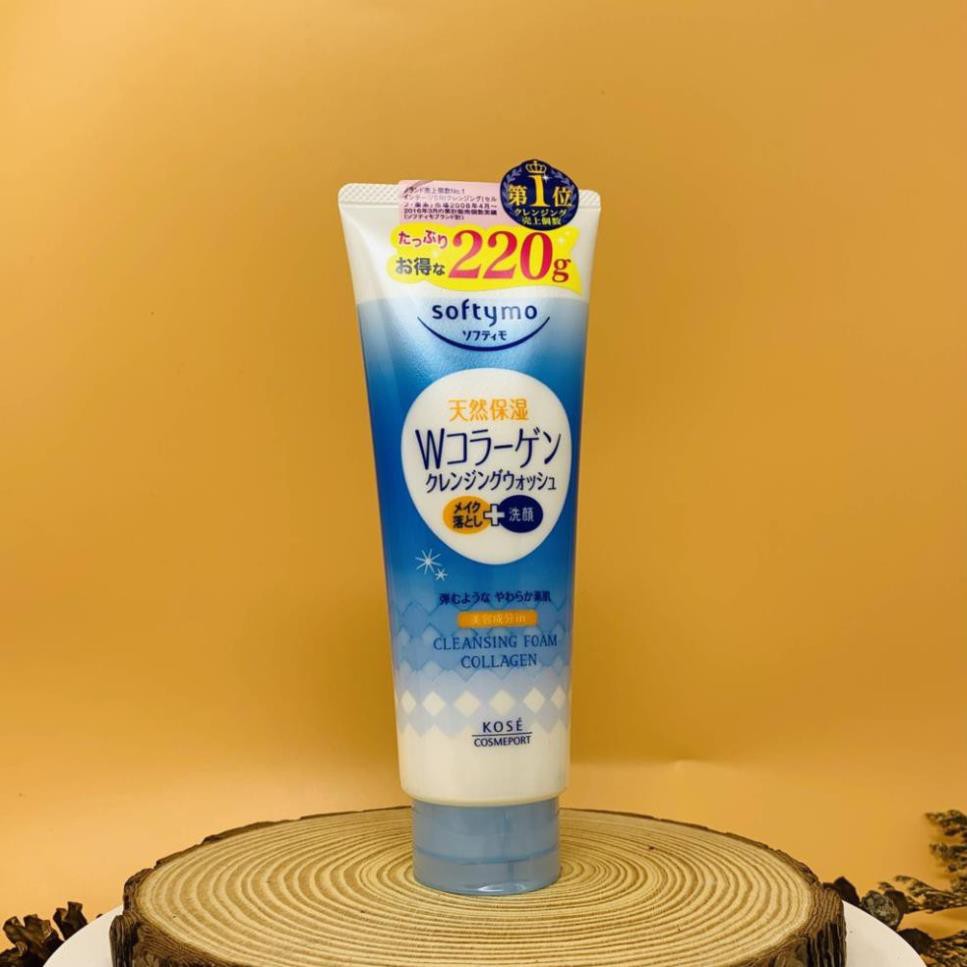 Sữa rửa mặt KOSE Softymo sữa rửa mặt Collagen White Hyaluronic Acid 220g Meishoku | BigBuy360 - bigbuy360.vn