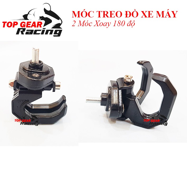 Móc Treo Đồ Xe Máy Xoay 180 độ 2 Móc &lt;TOPGEAR&gt;