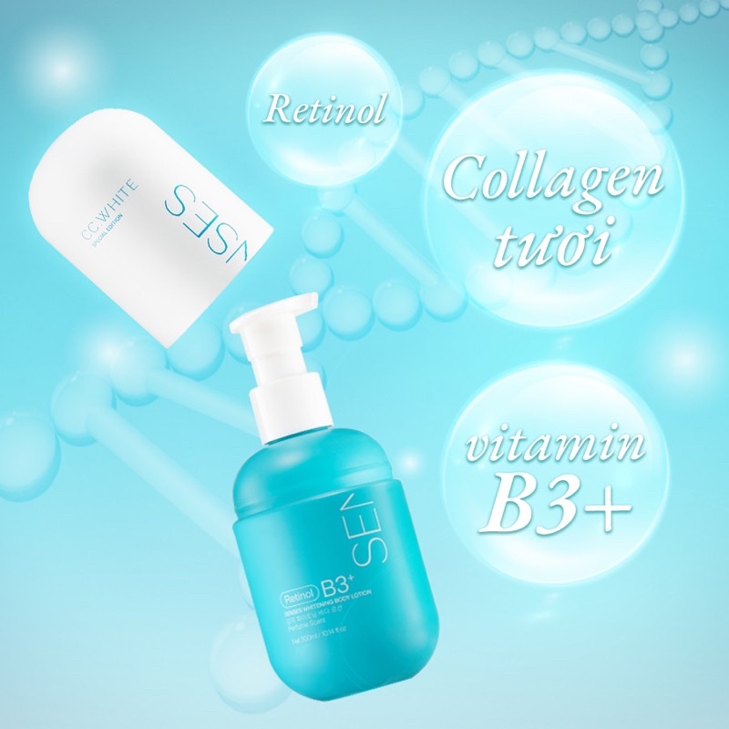 Kem Body SENSES RETINOL CCWHITE - 𝐂𝐀̂́𝐘 𝐓𝐑𝐀̆́𝐍𝐆 𝐁𝐎𝐃𝐘 𝐒𝐄𝐍𝐒𝐄𝐒 Phiên Bản Siêu Trắng
