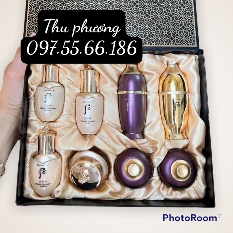 Set dưỡng trẻ hoá da hoàn lưu cao Whoo Hwanyu mini 8 sản phẩm
