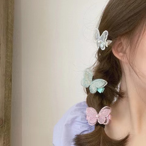 Kẹp Tóc hình bướm đính ngọc nhiều màu phong cách Hàn Quốc cho be gái