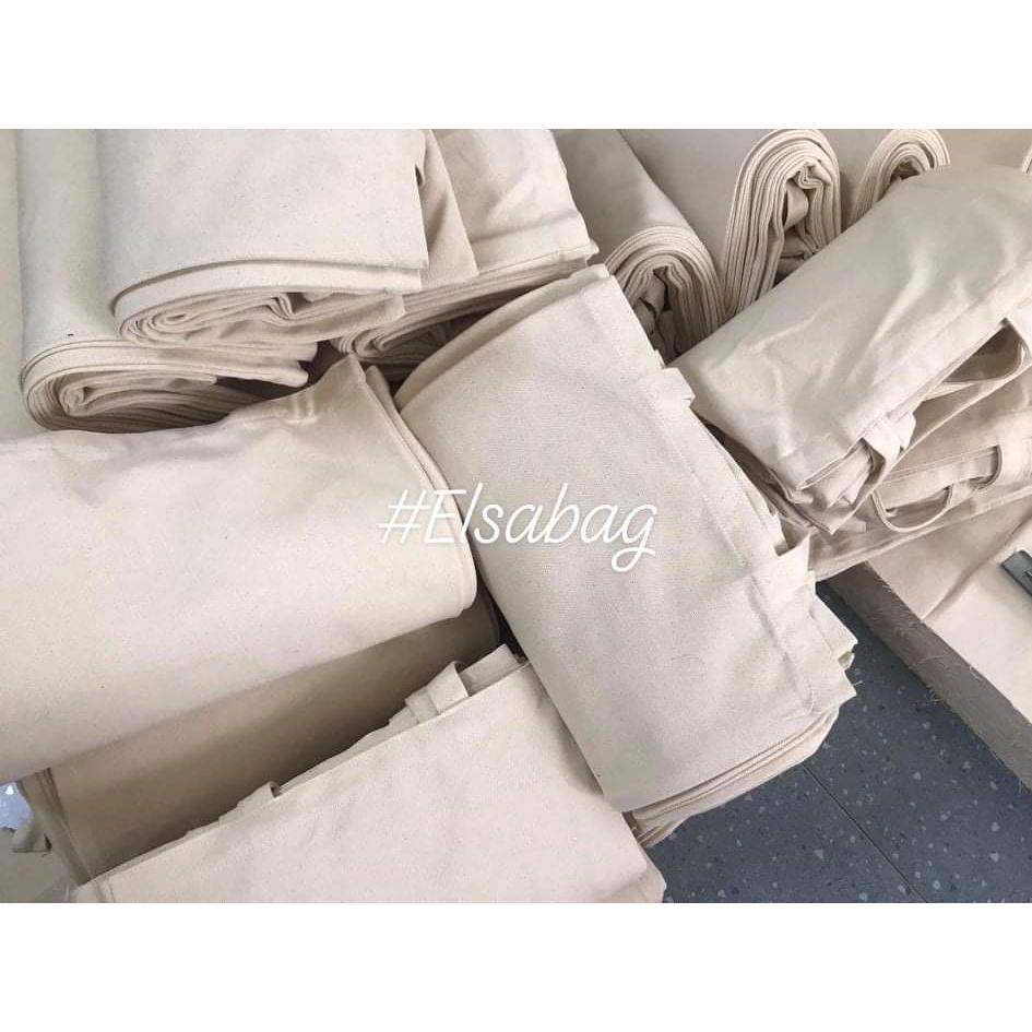 Túi tote trơn màu mộc/be đựng đồ siêu rẻ