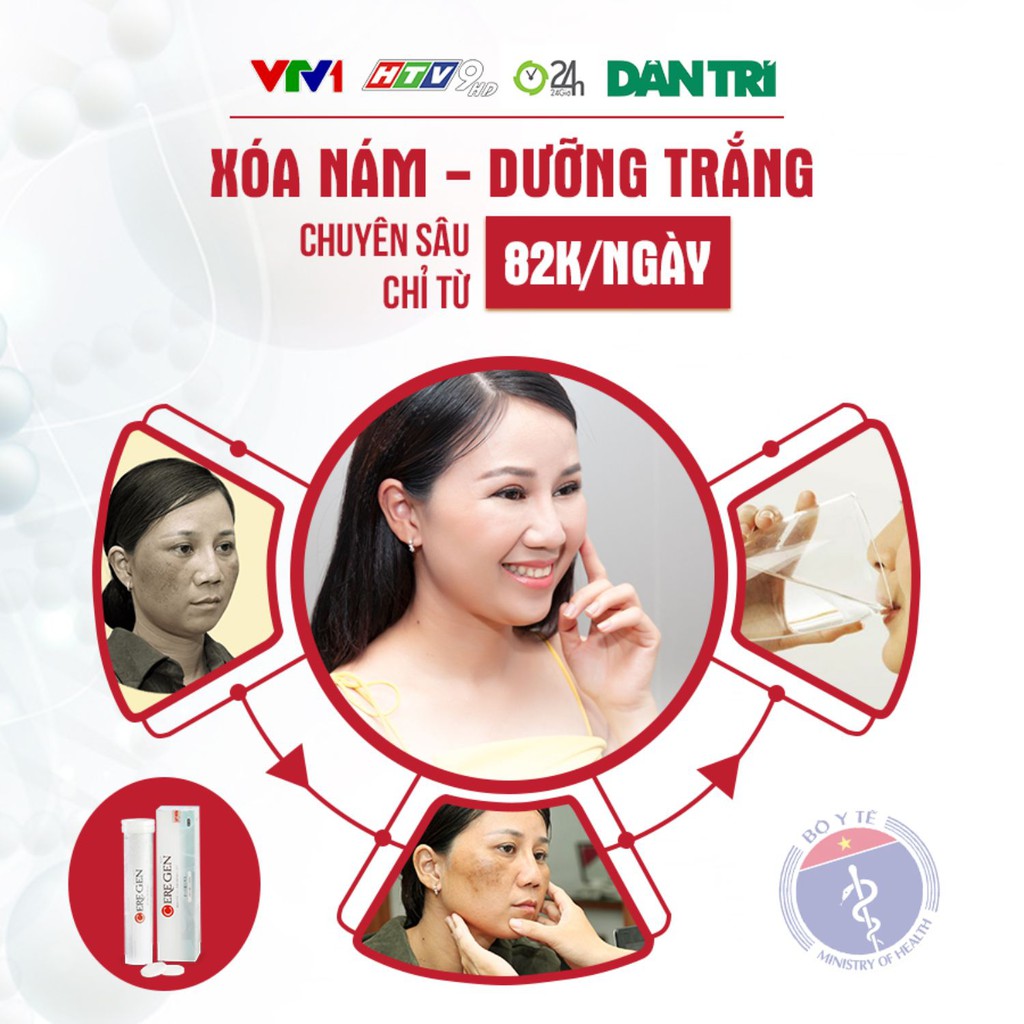 Viên uống trắng da CEREGEN giảm thâm nám tàn nhang chống lão hoá dưỡng da mặt body toàn thân nam nữ glutathione