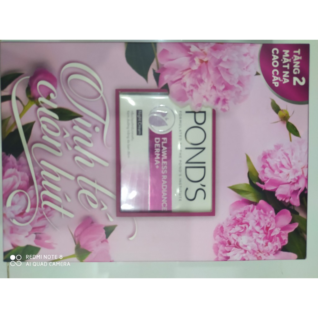 Hộp Ponds Flawless Radiance Derma Night 50g .