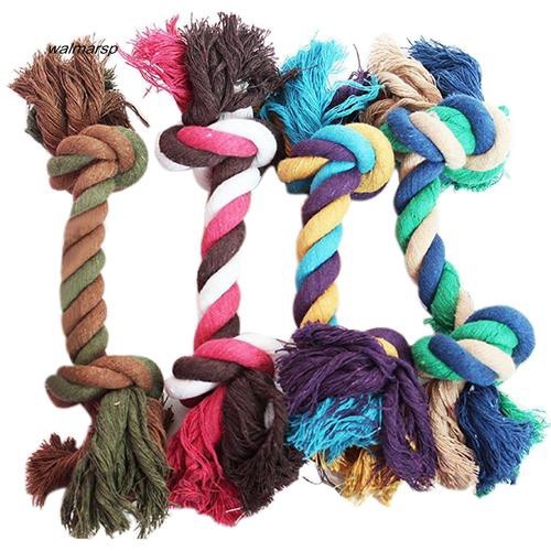 Đồ chơi Dây bện hình xương nhiều màu chất liệu cotton bền đẹp giảm stress và sạch răng cho thú cưng