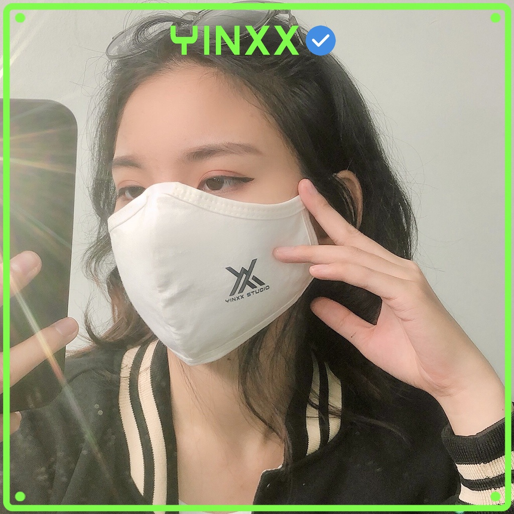 [Mã Fadep2203 Giảm Đến 30K Đơn Từ 99K] Khẩu Trang Vải 2 Lớp Kháng Khuẩn Yinxx Vải Cotton 100% Thời Trang Cao Cấp