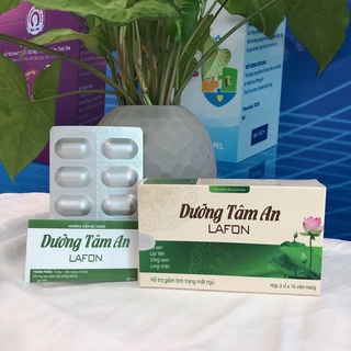 Viên uống hỗ trợ mất ngủ, giúp ngủ ngon và sâu giấc Dưỡng Tâm An Lafon (hộp vỉ 30 viên)
