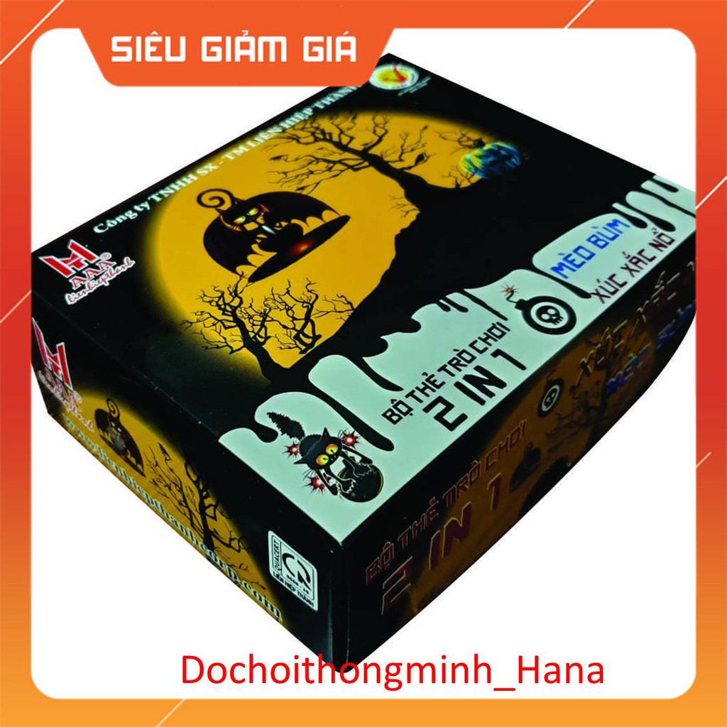 Bộ Bài Mèo Bùm Xúc Xắc Nổ 2  trong 1 [ HCM-GIÁ SỈ ]   Boardgame chất lượng cao,lá bài đẹp,có hướng dẫn,chơi cực vui.