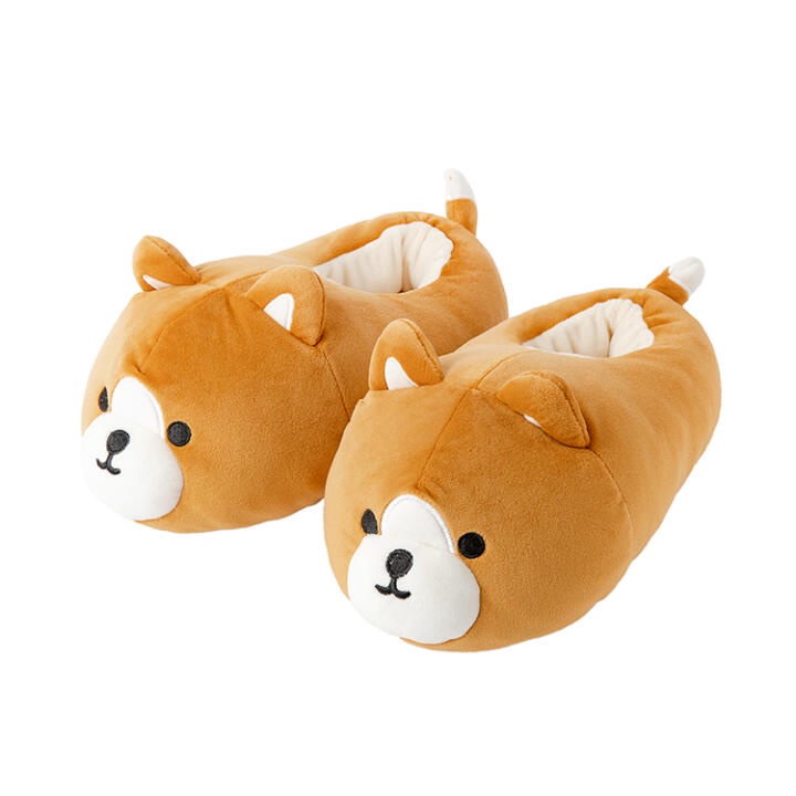 Dép Bông Đi Trong Nhà ARTBOX Hàn Quốc Hình Cún Corgi Màu Nâu Dễ Thương
