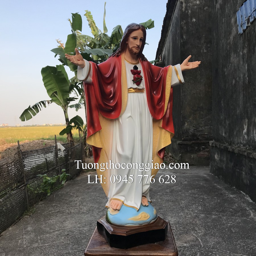 Tượng Chúa Kito Vua 80cm composite