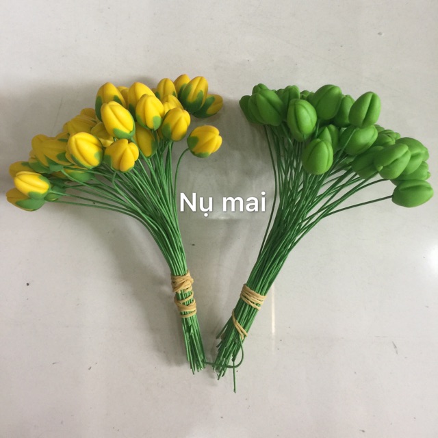 Nụ mai  đất sét 1 bó 50 cái