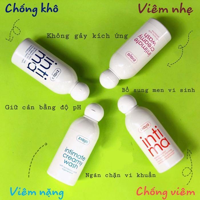 Dung dịch vệ sinh Intima Ziaja Balan 200ml