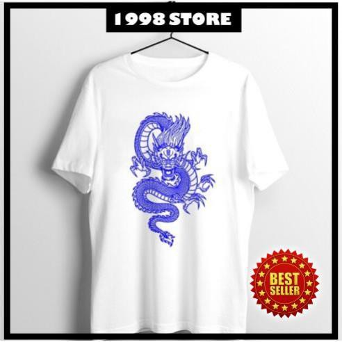 Áo thun tay ngắn Unisex in hình con rồng