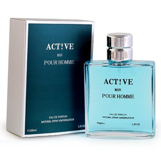 Nước hoa nam Active Man Pour Homme 100ml lưu hương lâu, hàng chính hãng chất lượng cao - NH01