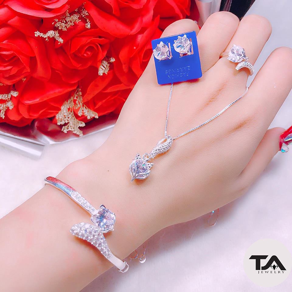 Bộ trang sức hồ ly bạc ta phong thủy - TAJEWELRY