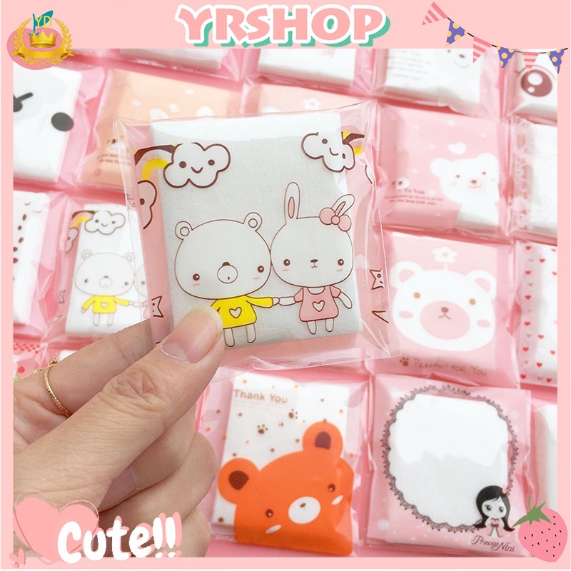 [Hàng mới về] Túi 25 Bông Tẩy Trang Mini Xinh Xắn Nhỏ Gọn Tiện Dụng HB