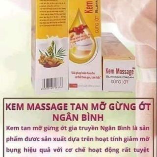 Kem tan mỡ gừng ớt