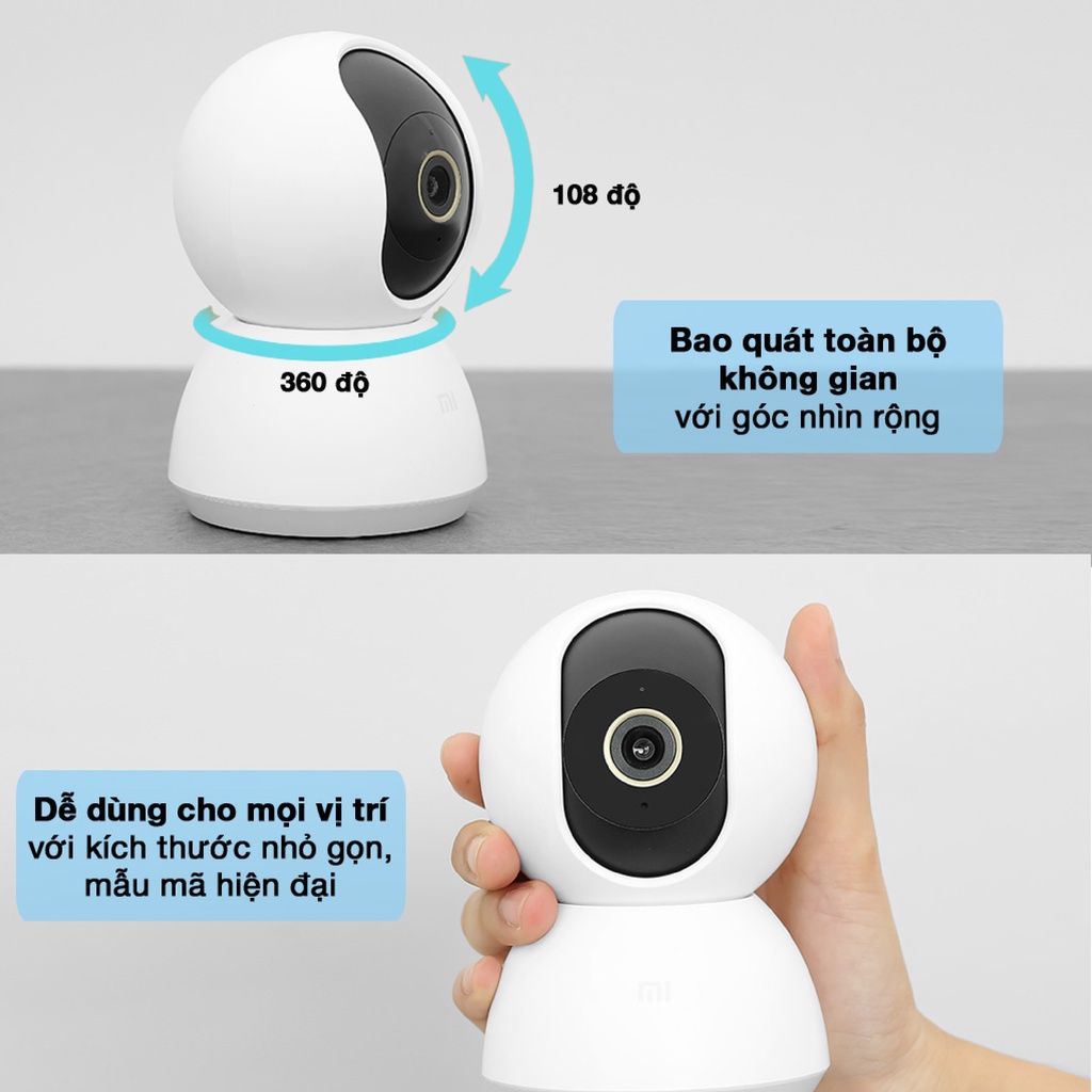 Camera Wifi Xiaomi 360 2K (BHR4457GL) Chính Hãng - Xoay 4 chiều, cảnh báo chuyển động, Camera xoay 360 | BigBuy360 - bigbuy360.vn