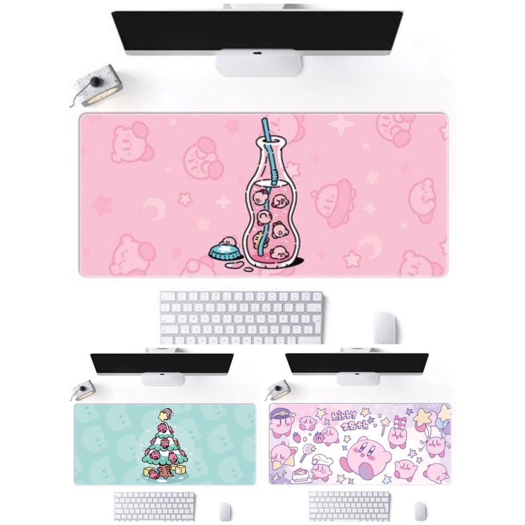 Tấm Lót Chuột Kirby Star Cute Size Lớn [80X30]