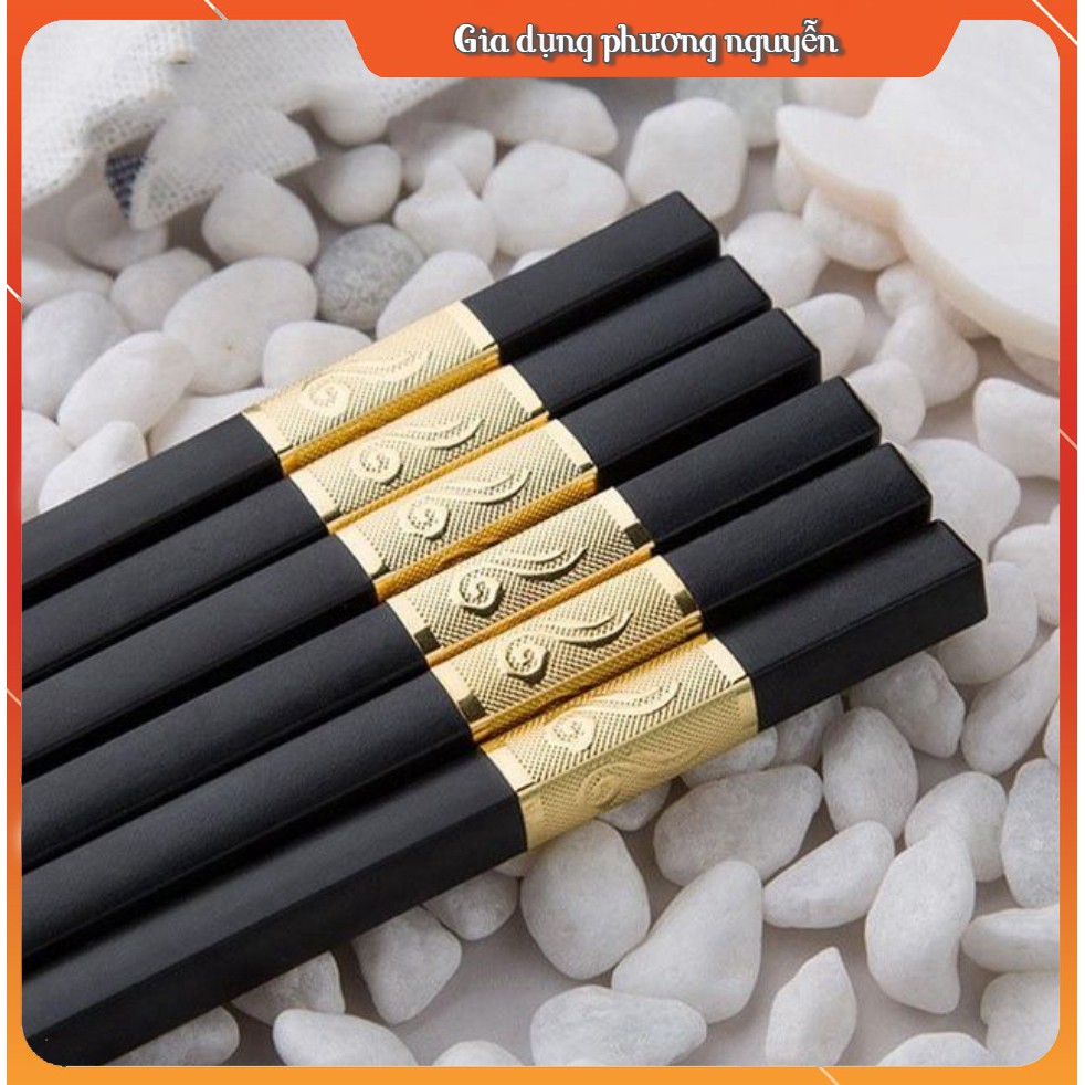 COMBO 10 ĐÔI ĐŨA SỪNG XUẤT NHẬT KHẲM VÀNG CAO CẤP(TRỢ GIÁ )