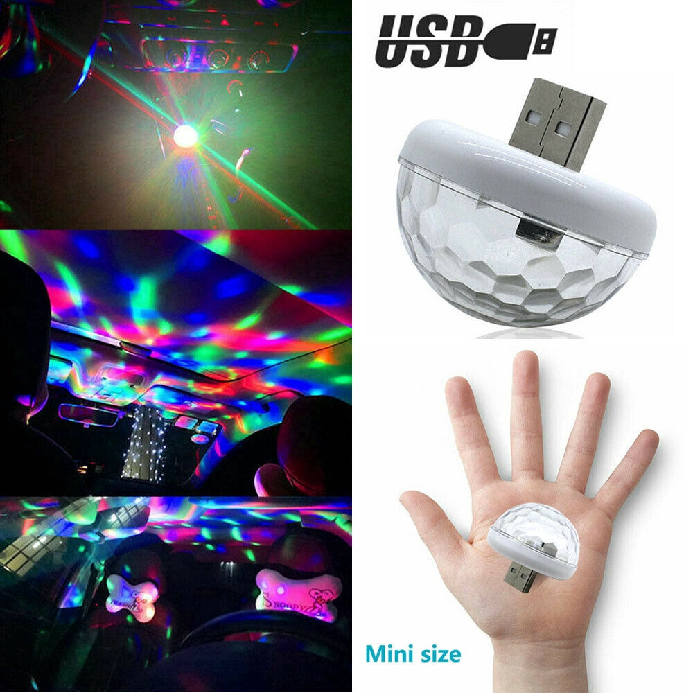 Đèn LED USB RGB trang trí nội thất xe ô tô