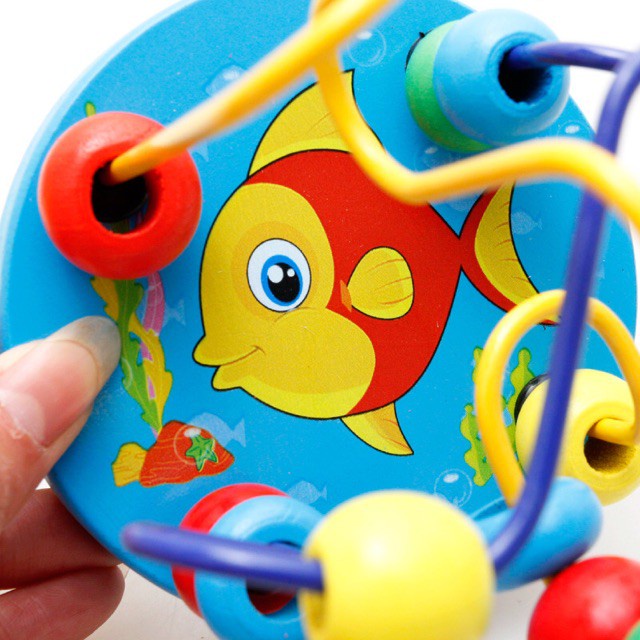 Bộ Đồ Chơi Luồn Hạt Bằng Gỗ - Đồ Chơi Gỗ Thông Minh & Giáo Dục Cho Bé Phát Triển