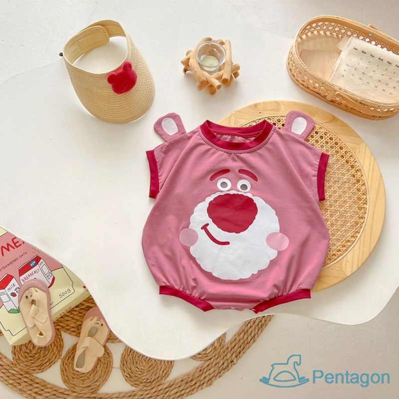 Đồ Liền Thân Ngắn Tay Cổ Tròn Cho Bé Trai Và Bé Gái