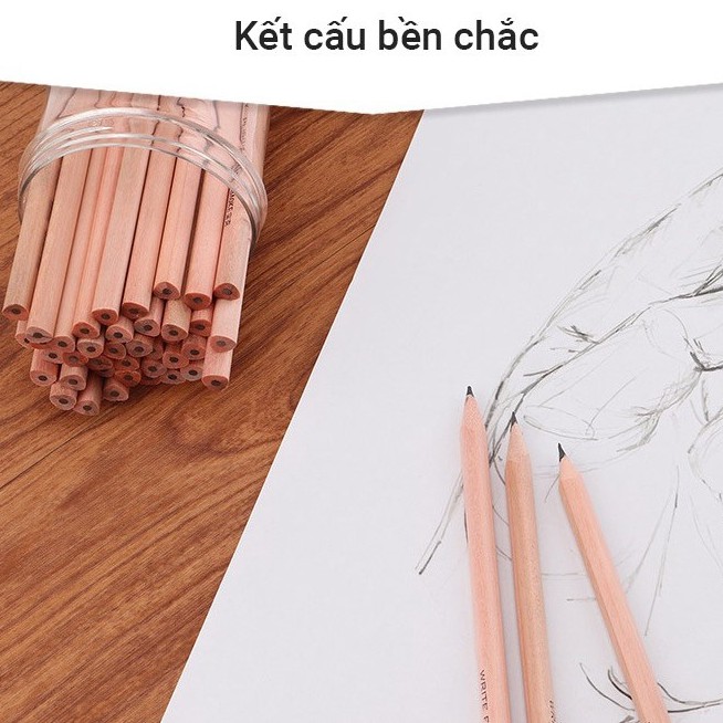 Bút chì gỗ HB Baoke viết ghi chép, tô vẽ mỹ thuật B19