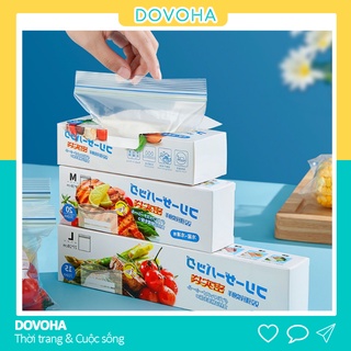 Túi zip đựng thực phẩm trong suốt tái sử dụng DOVOHA TZ01