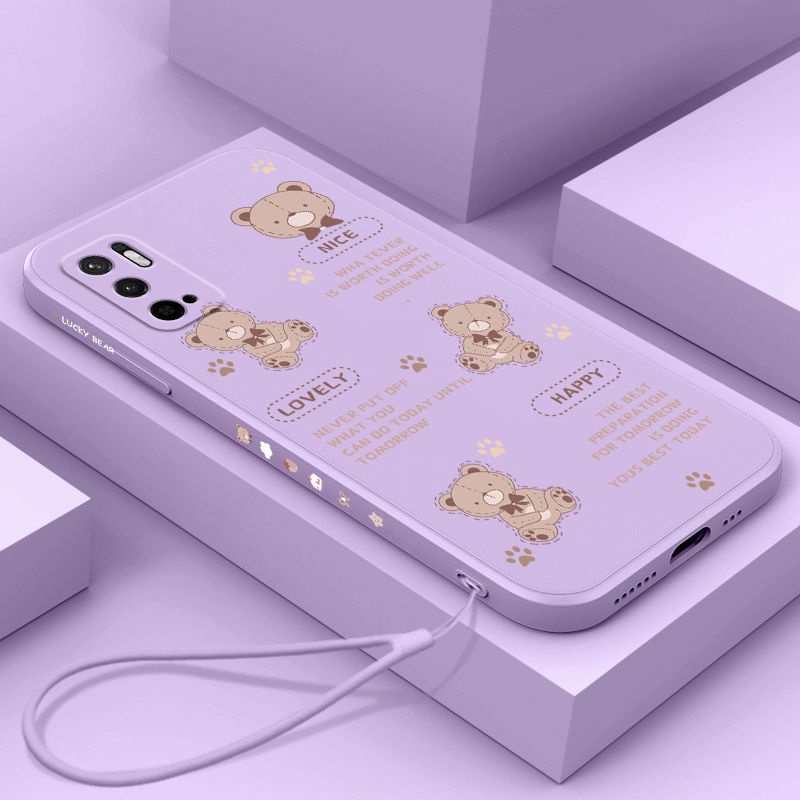 Ốp Điện Thoại Họa Tiết Gấu Cho Redmi 10 Prime + Redmi 10 2022 Xiaomi POCO F3 Xiaomi POCO F3 GT Redmi note 11tpro Redmi 7
