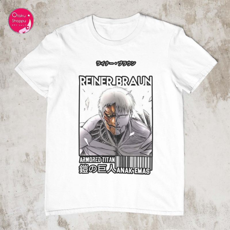 HOT🔥 Áo Phông Reiner Braun Attack on Titan Anime mẫu mới cực chât
